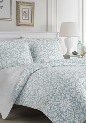 Laura Ashley Mia Soft Blue Quilt Set Belk