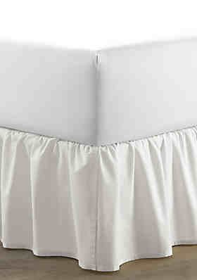 SOLID NAVY BLUE Twin Queen or King BEDSKIRT 100% COTTON DUST RUFFLE BED SKIRT 