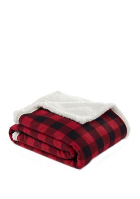 Cabin Plaid Cotton Flannel Throw Blanket