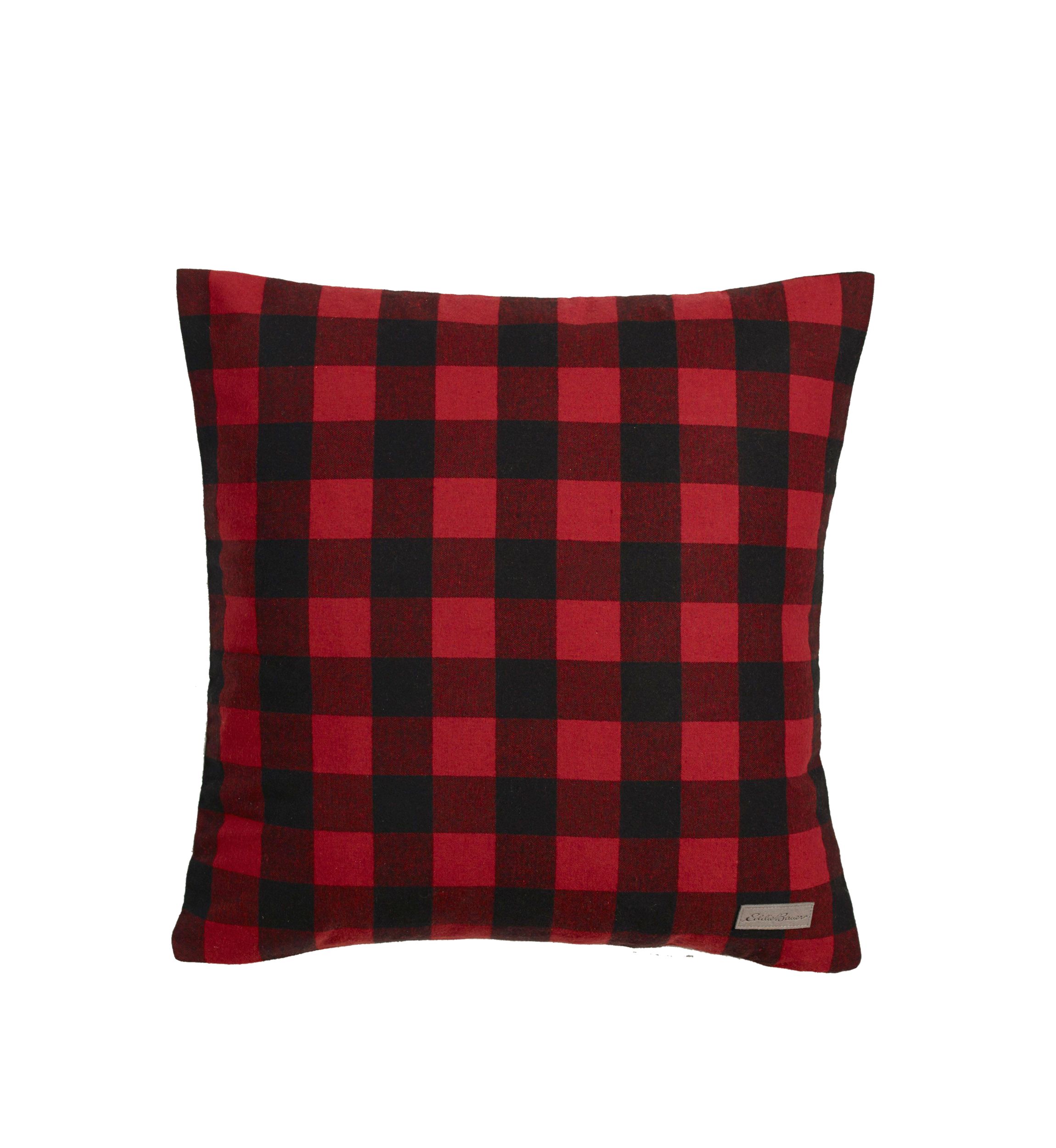Cabin Plaid Flannel Sherpa Throw Pillow