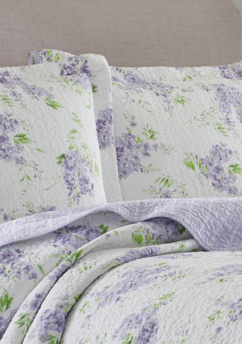 Twin Keighley Lt/Pastel Purple Quilt Set