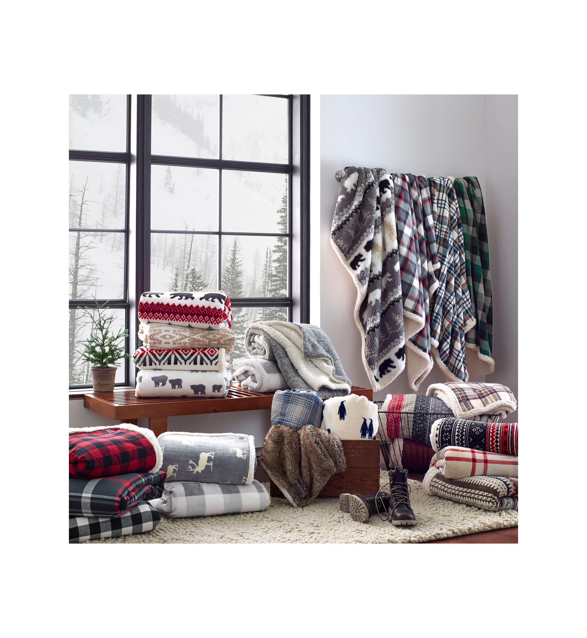 Mountain Village Throw
