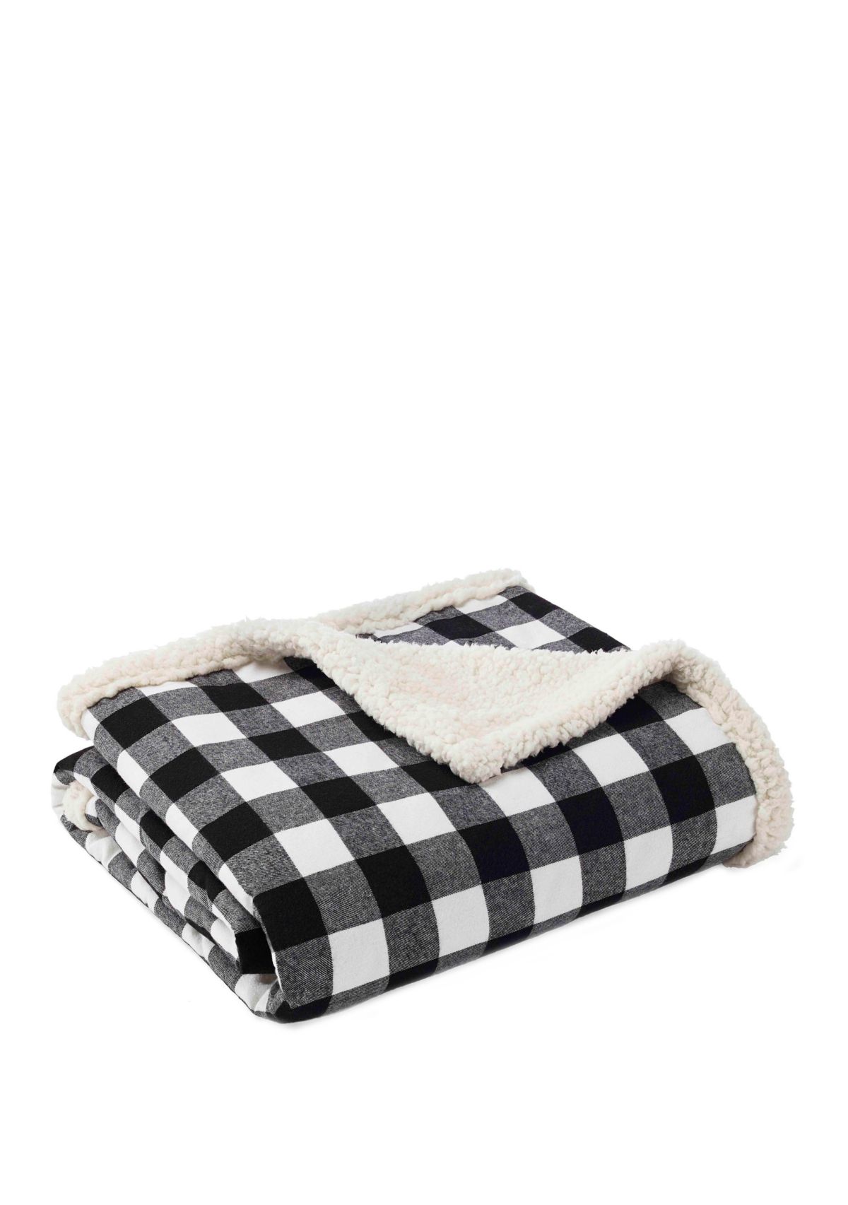 Flannel Sherpa Throw