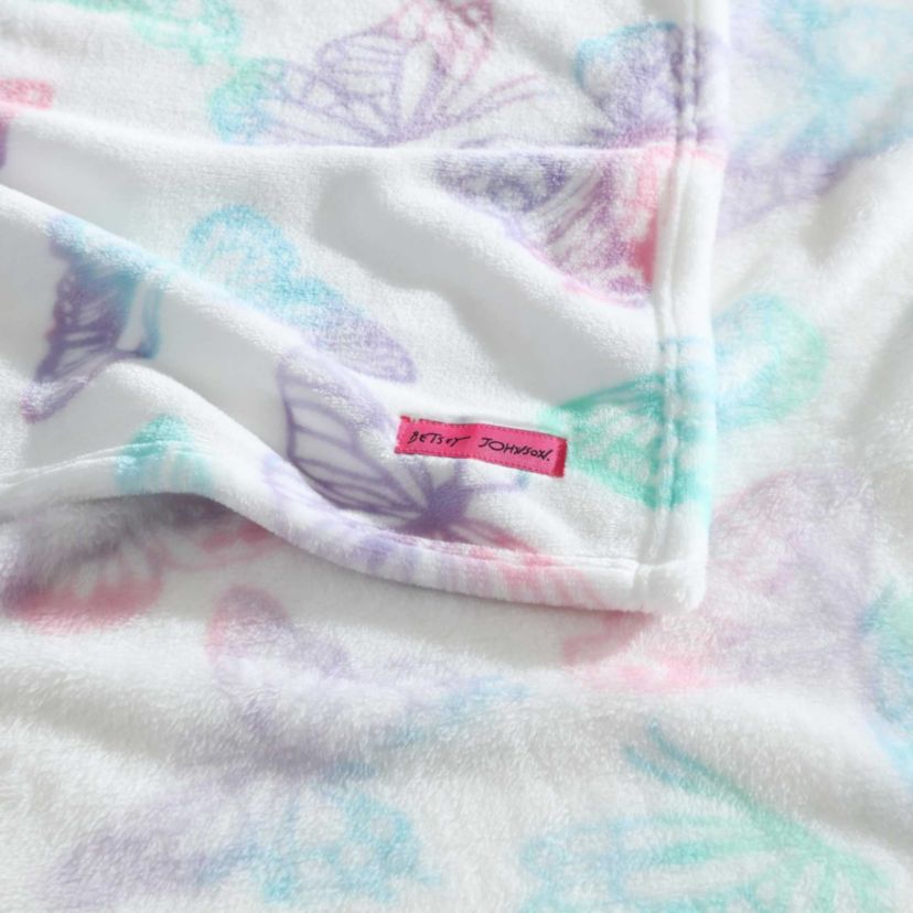 Butterfly Rainbow Microfiber Throw Open Stock