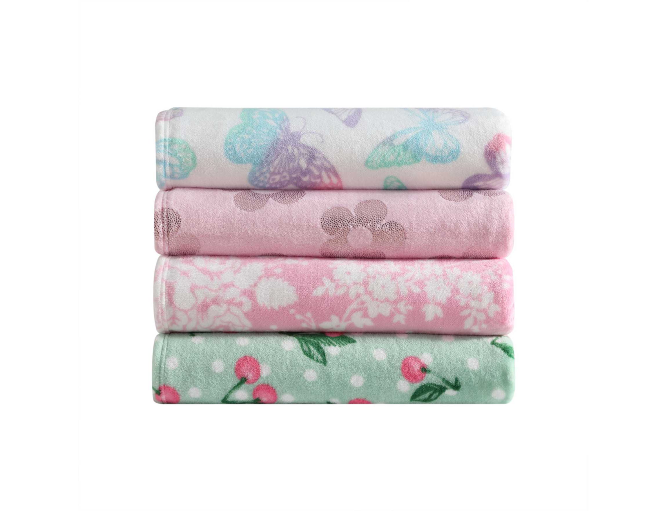 Butterfly Rainbow Microfiber Throw Open Stock