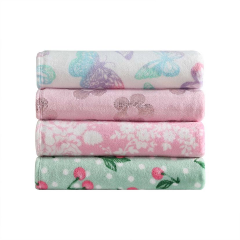 Butterfly Rainbow Microfiber Throw Open Stock