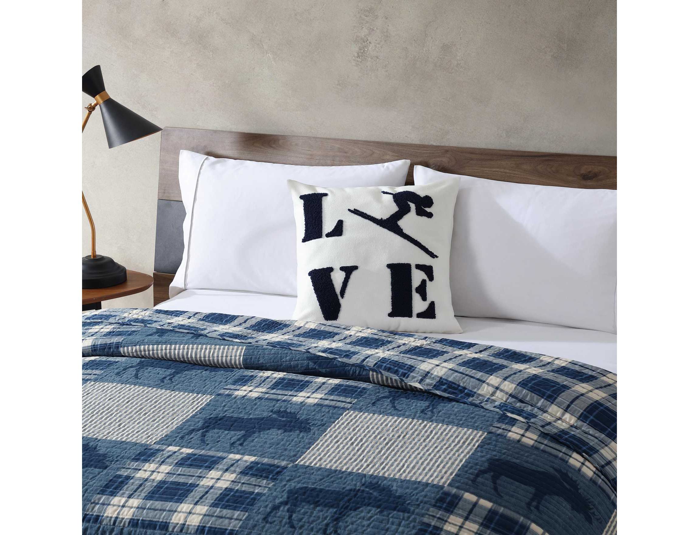 Love Ski Microfiber Decorative Pillow
