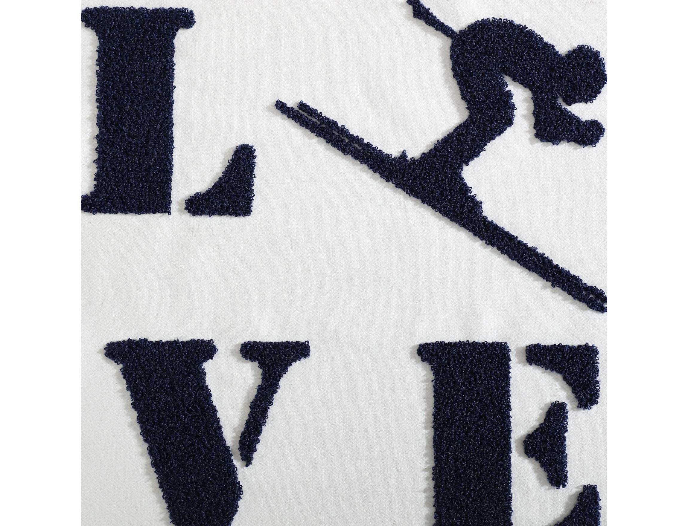 Love Ski Microfiber Decorative Pillow