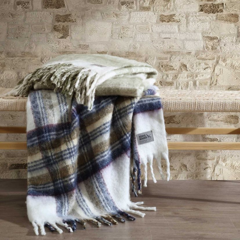 Edgewood Plaid Microfiber Throw