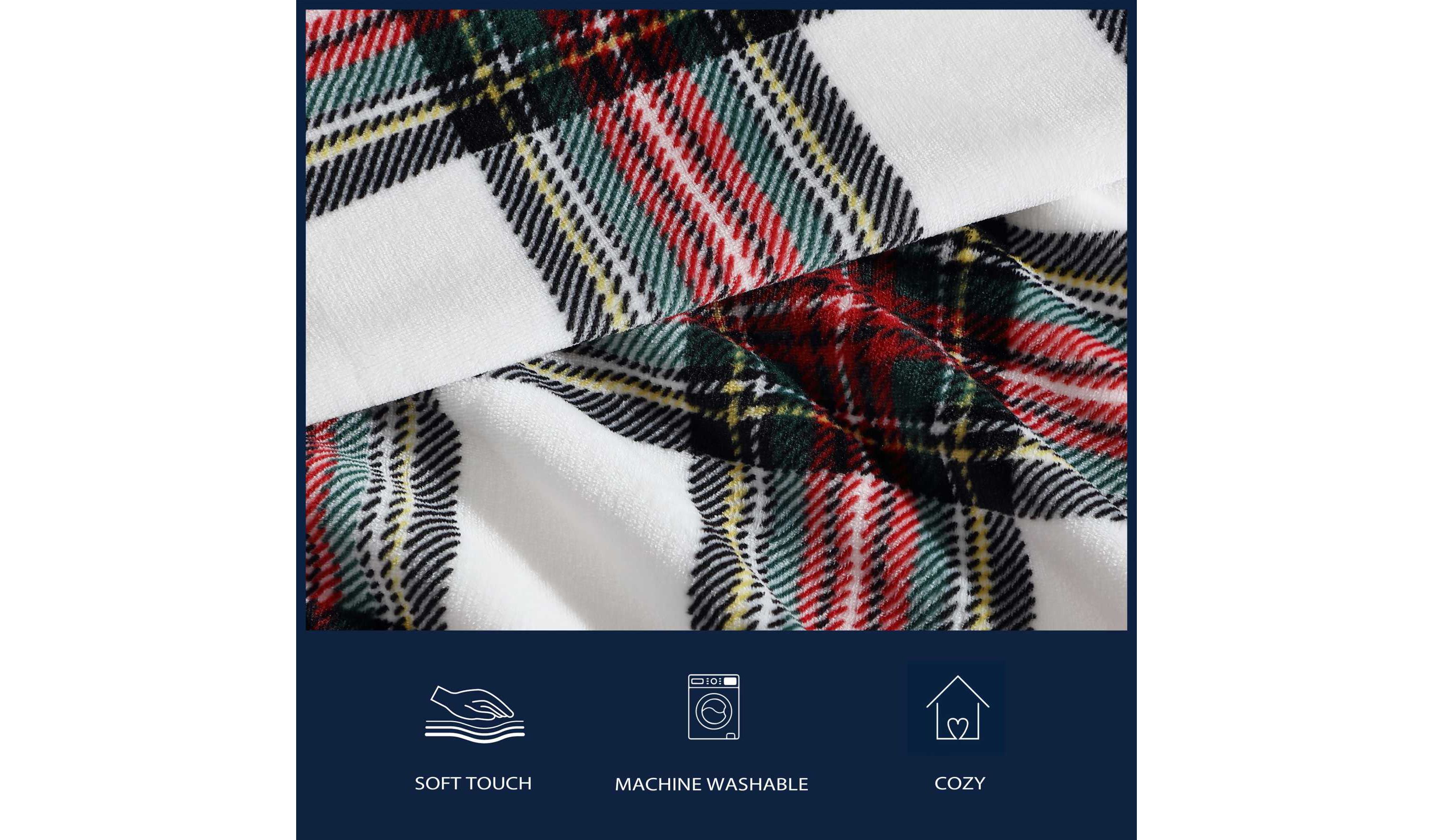 Hillcrest Plaid Microfiber Throw