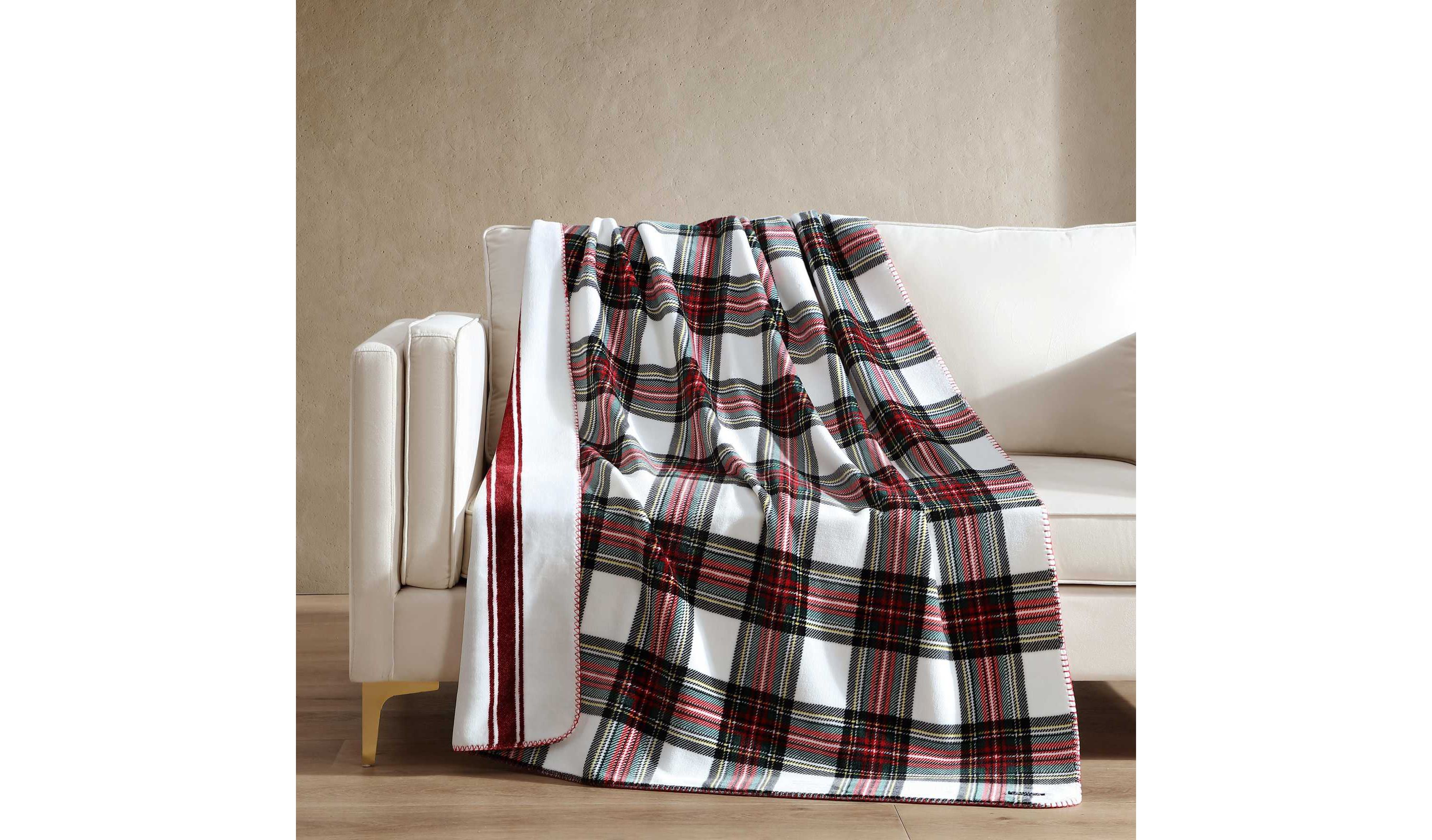Hillcrest Plaid Microfiber Throw