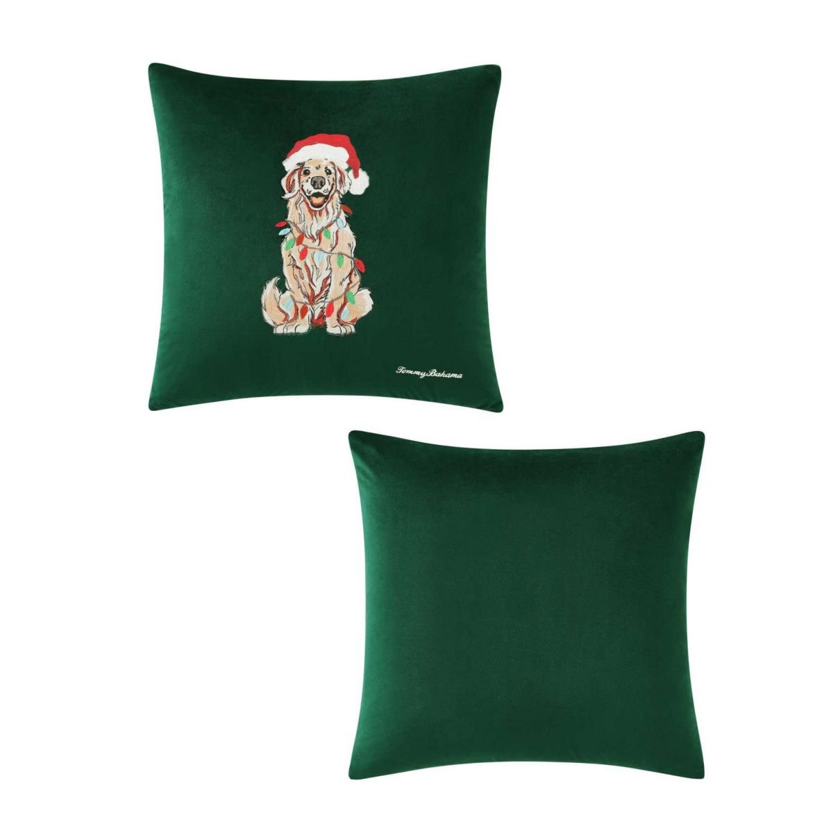 Holiday Retriever Microfiber Decorative Pillow