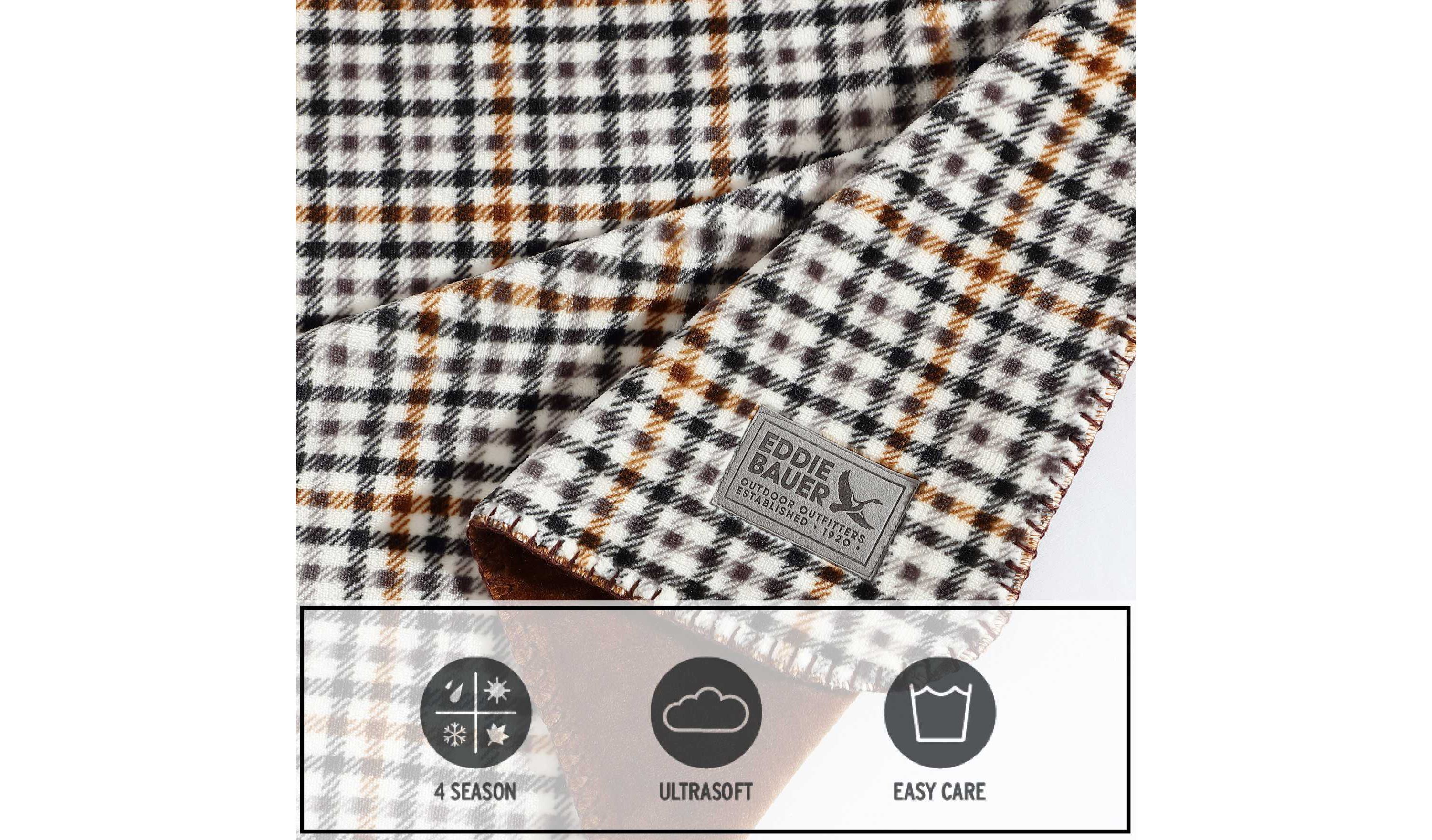 Griffin Plaid Microfiber Throw
