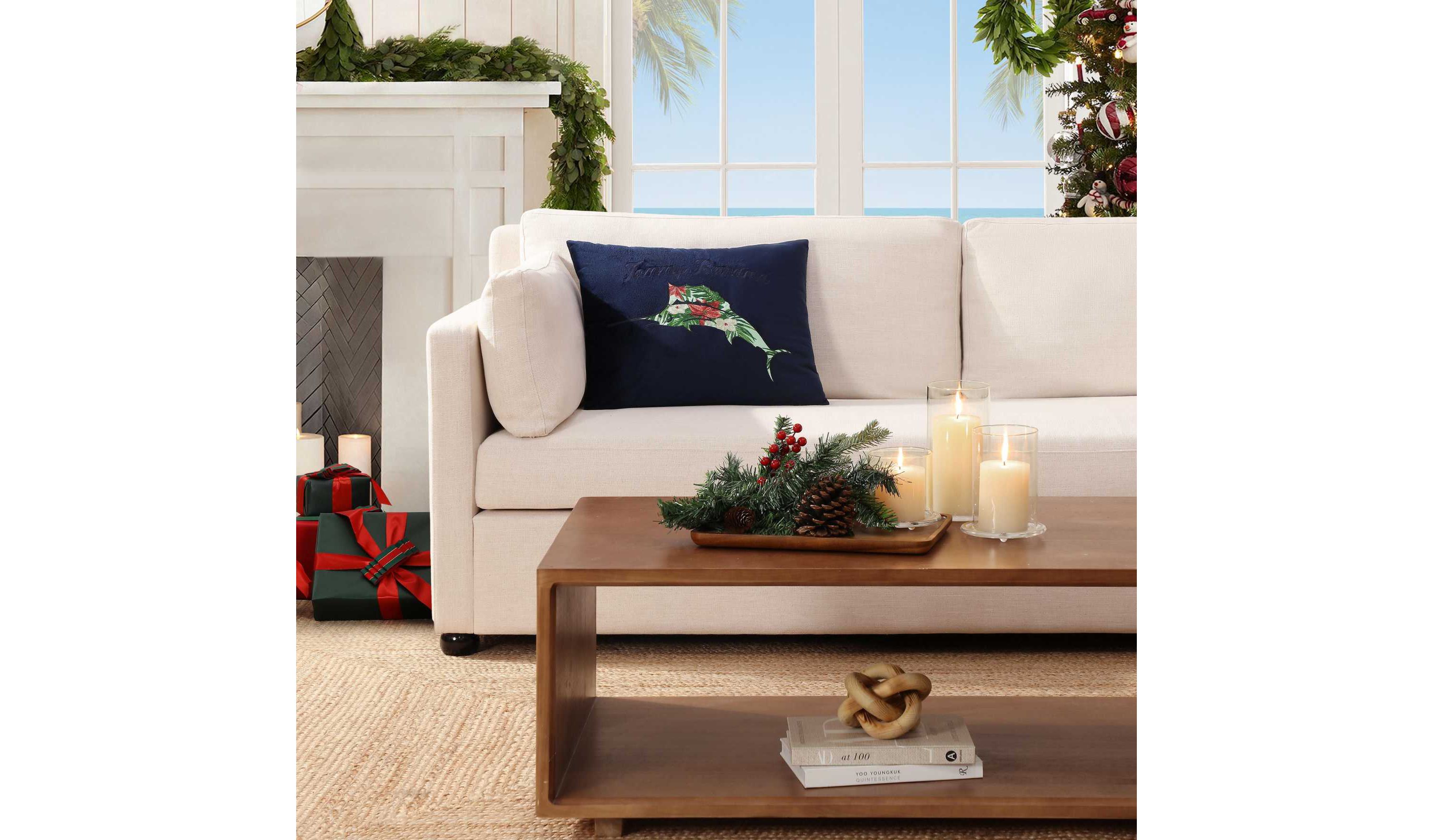 Holiday Marlin Microfiber Decorative Pillow