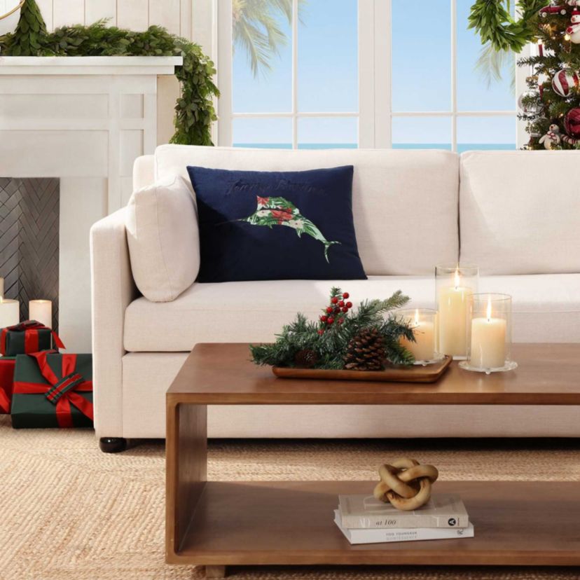 Holiday Marlin Microfiber Decorative Pillow