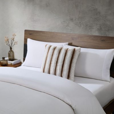 Kenneth Cole New York Madison Fur Microfiber Decorative Pillow