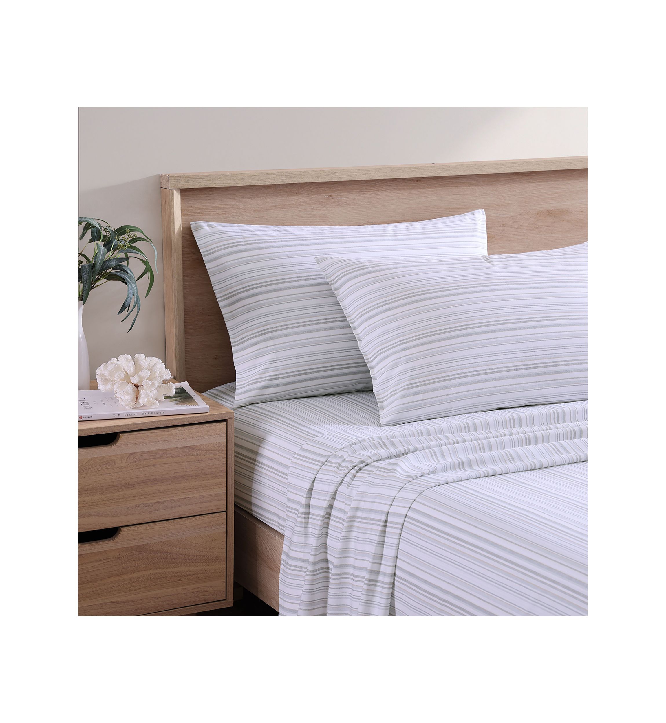 Kahanu Stripe 4-Piece Sheet Set