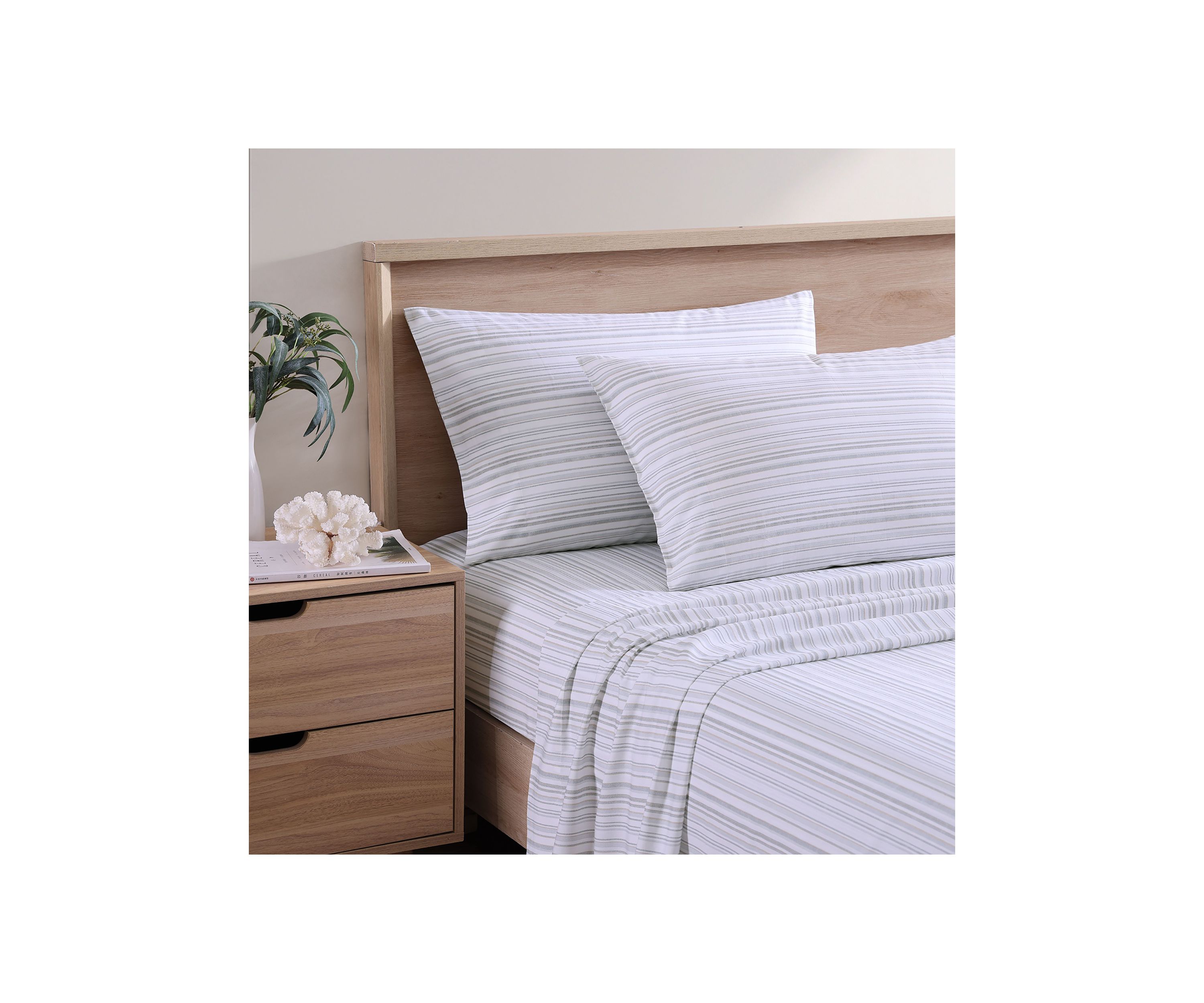 Kahanu Stripe 4-Piece Sheet Set