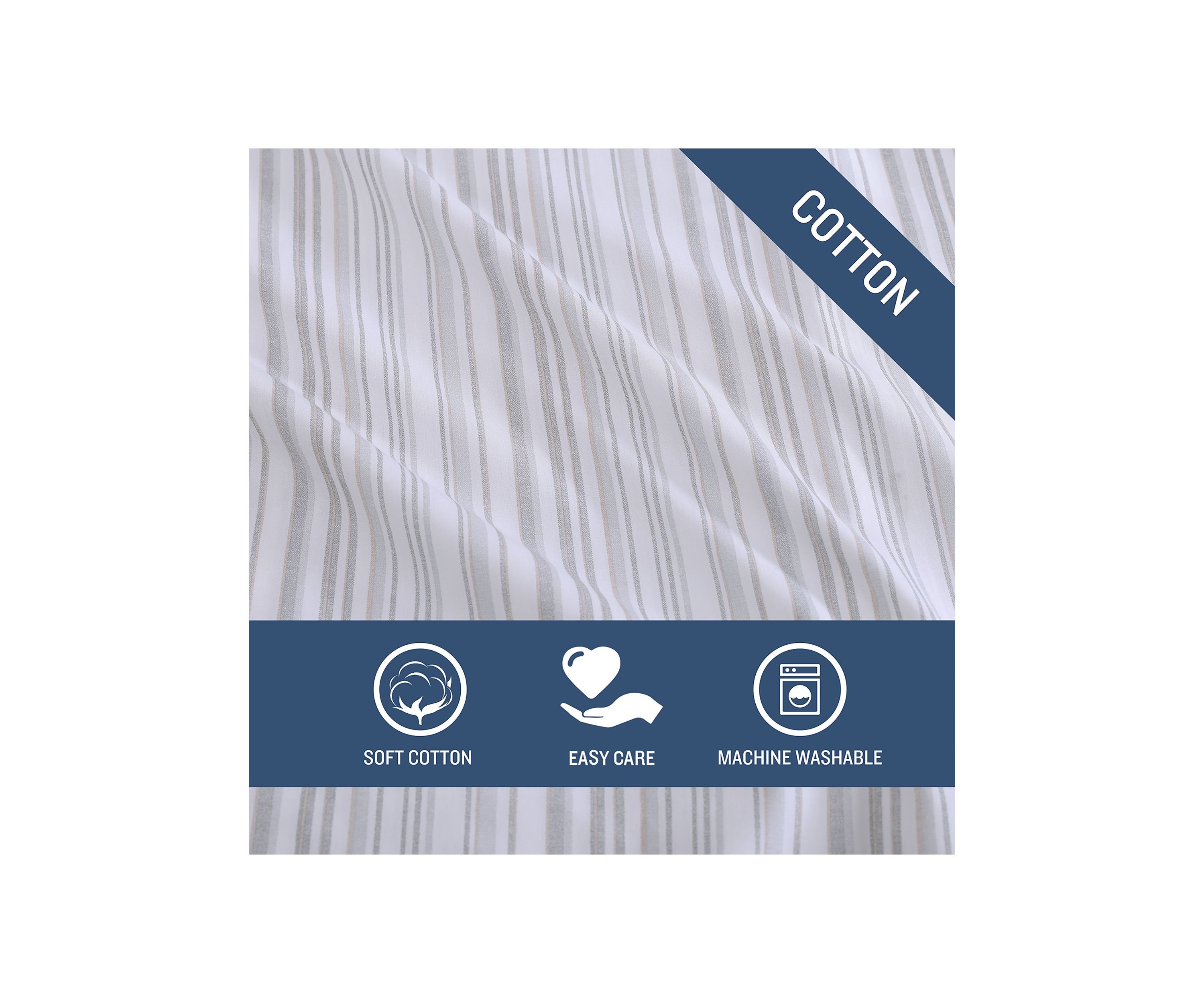 Kahanu Stripe 4-Piece Sheet Set