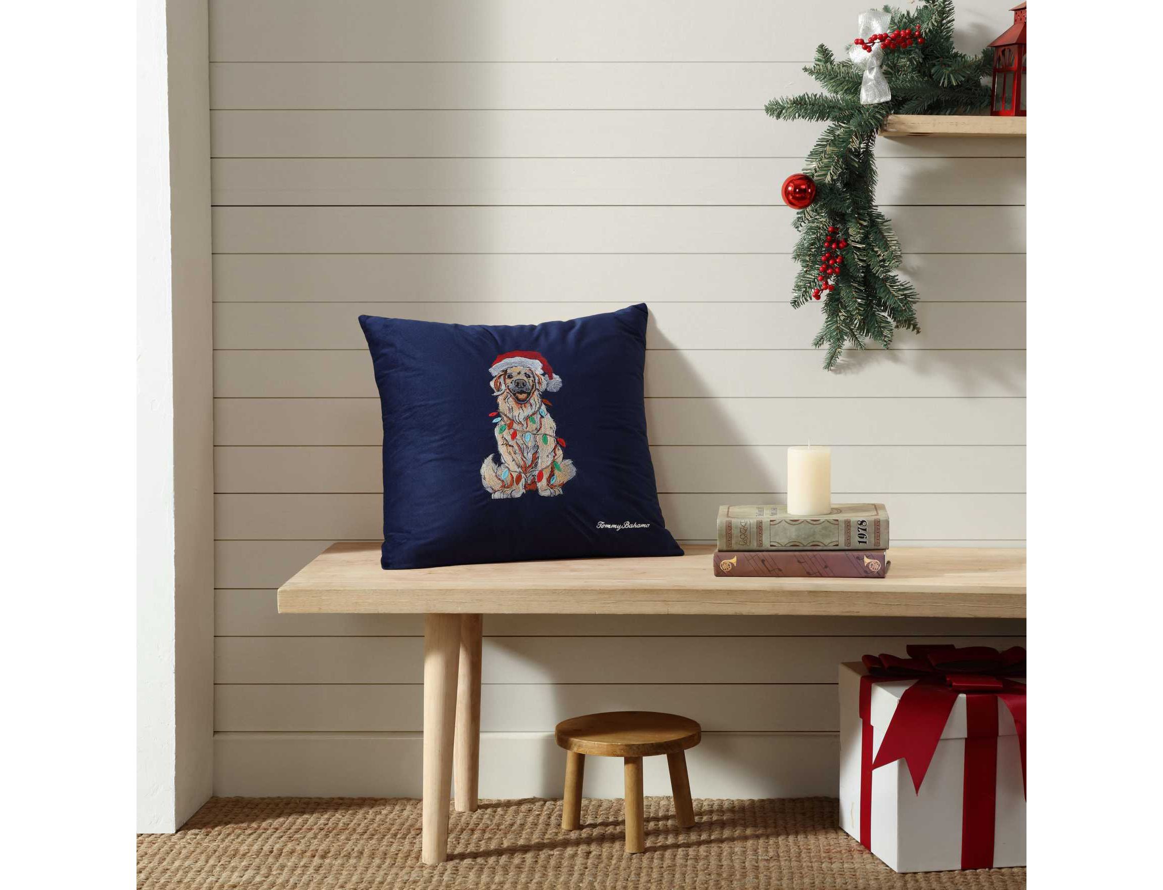 Holiday Retriever Microfiber Decorative Pillow