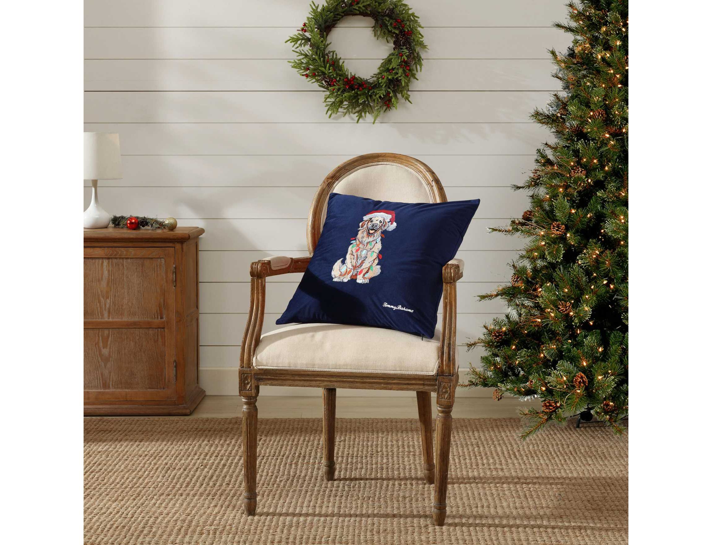 Holiday Retriever Microfiber Decorative Pillow