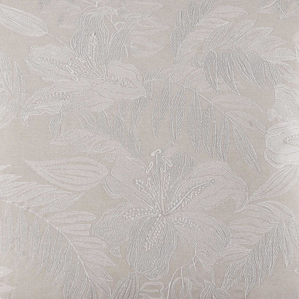 Island Estate Embroidered Floral Microfiber Decorative Pillow