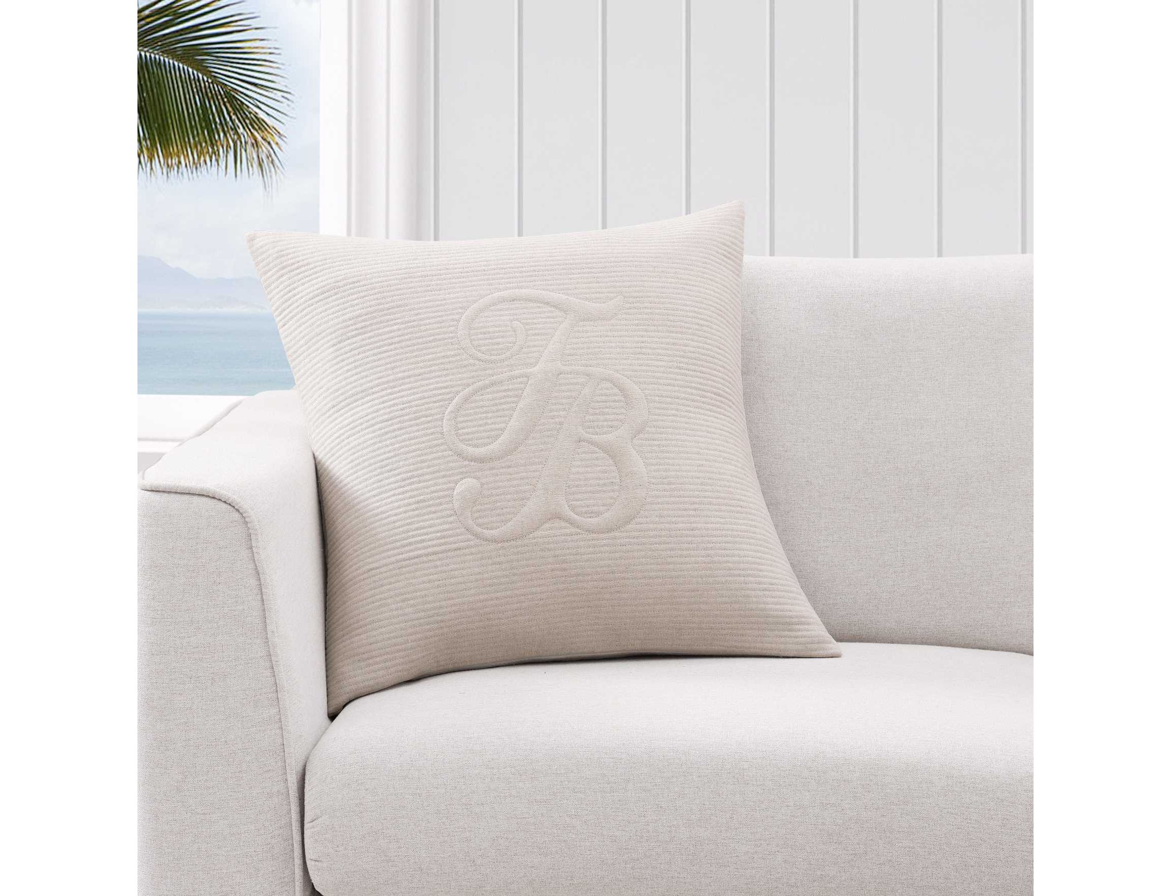 Island Estate Quilted Logo  Decorative Pillow