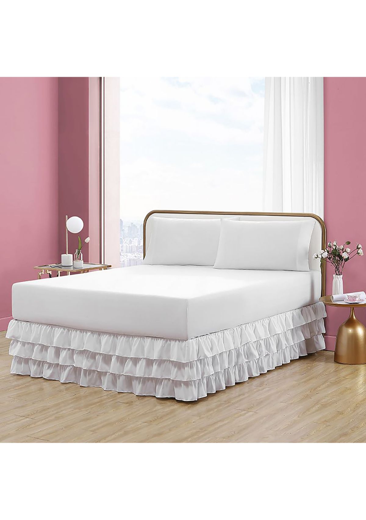 BJ Solid Ruffled Bedskirt