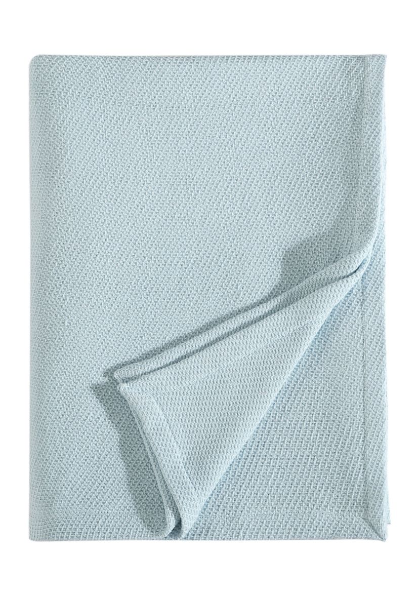Textured Twill Hypoallergenic Solid Blanket
