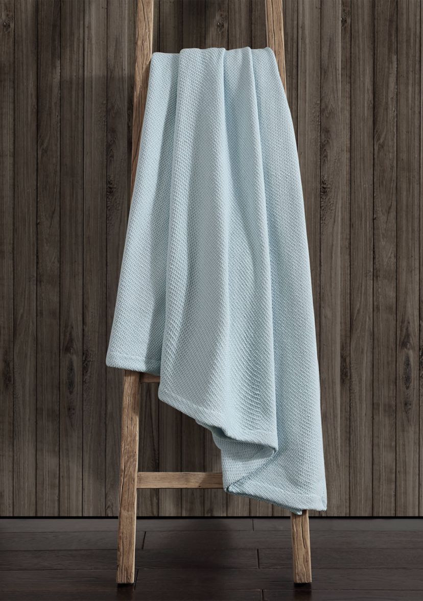 Textured Twill Hypoallergenic Solid Blanket