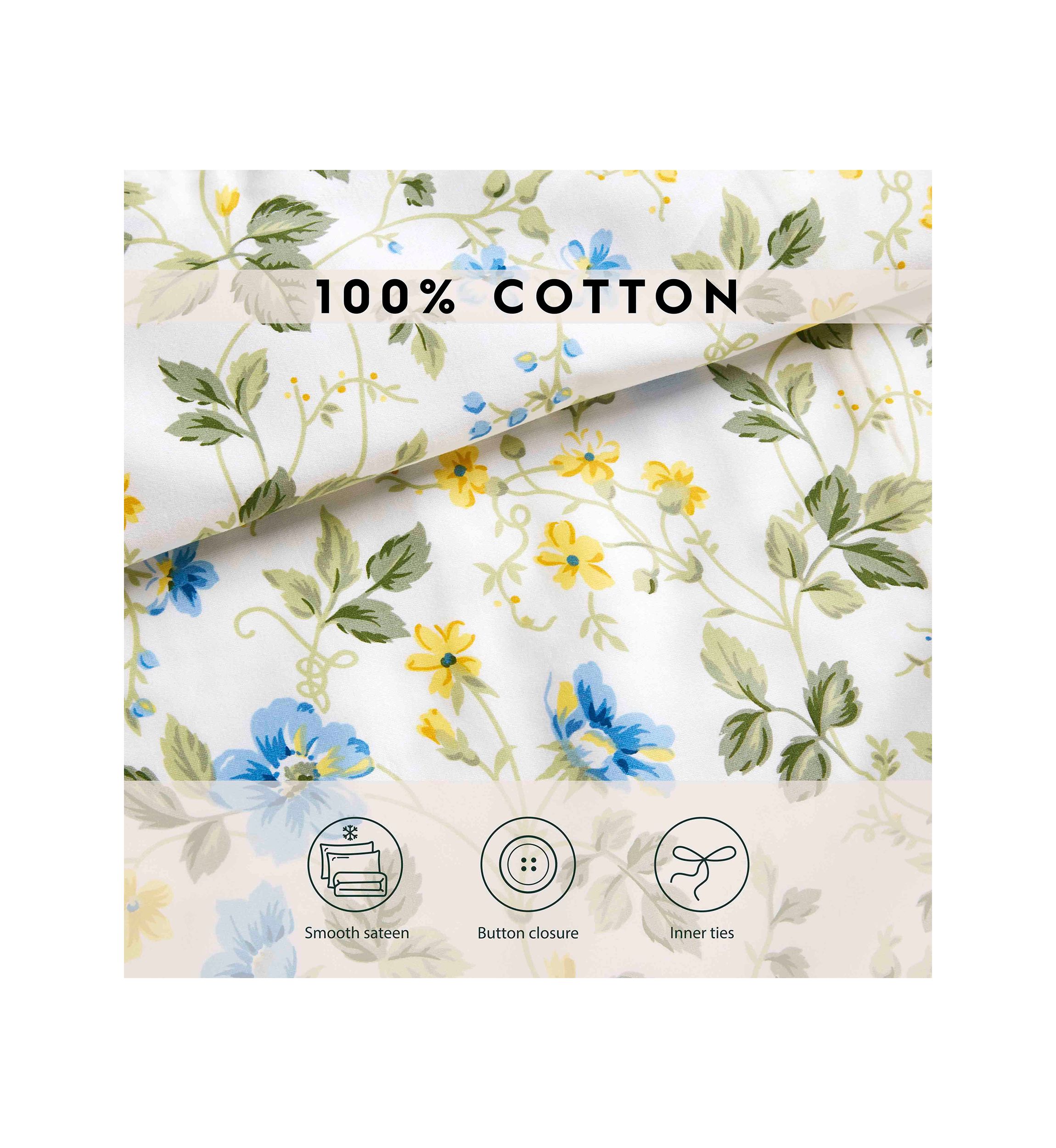 Meadow Floral 2-Piece Duvet Cover Set