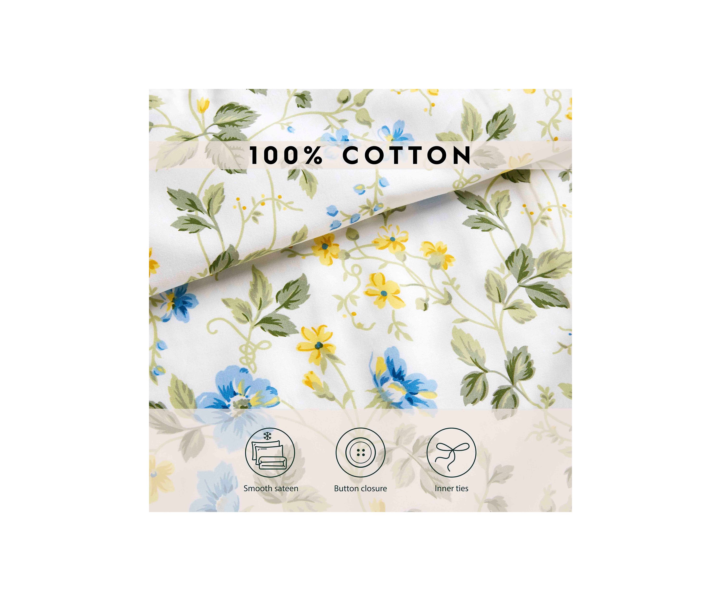 Meadow Floral 2-Piece Duvet Cover Set