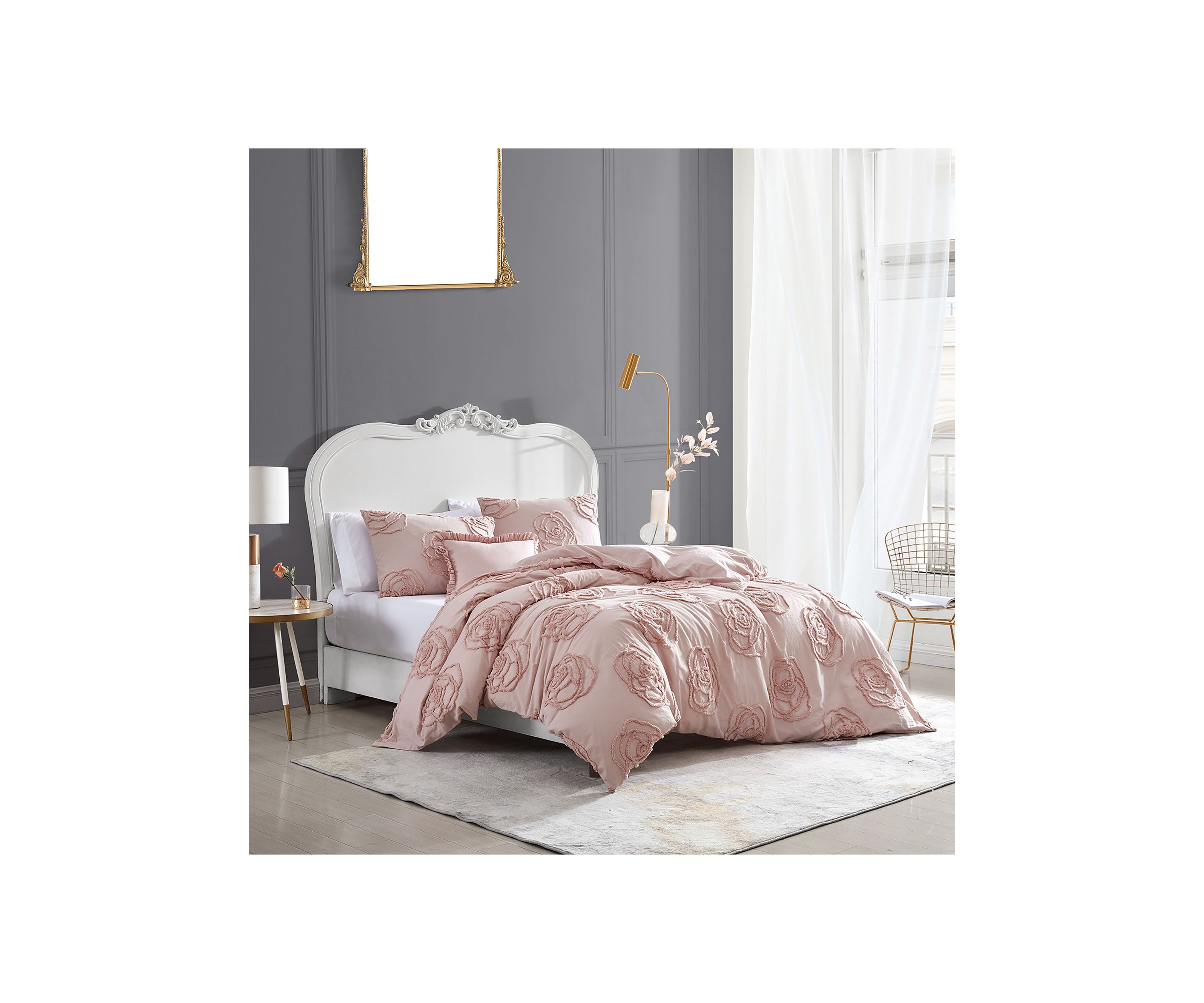Rambling Rose 4-Piece Duvet Cover Set