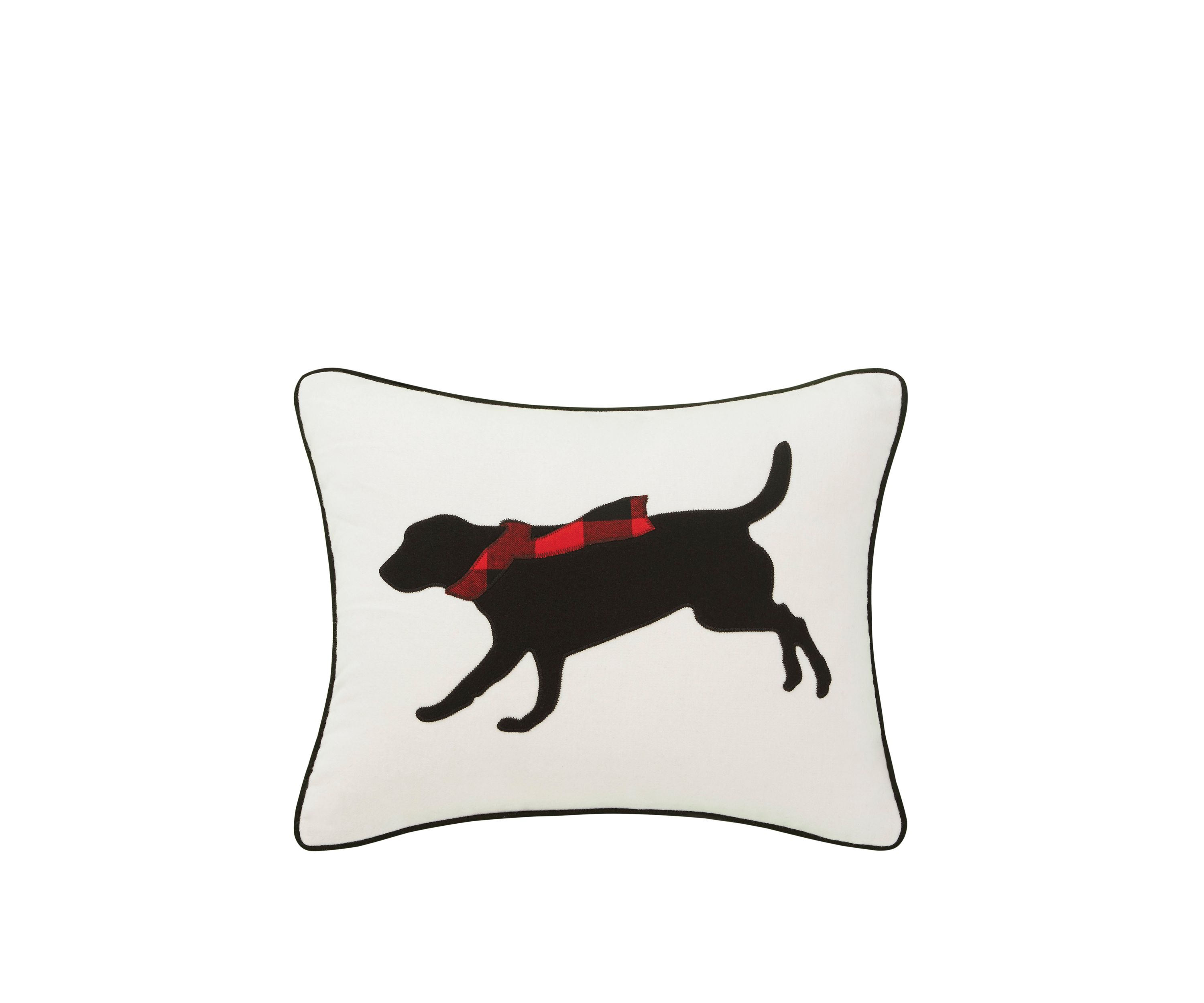 Winter Lab Red Decorative Pillow