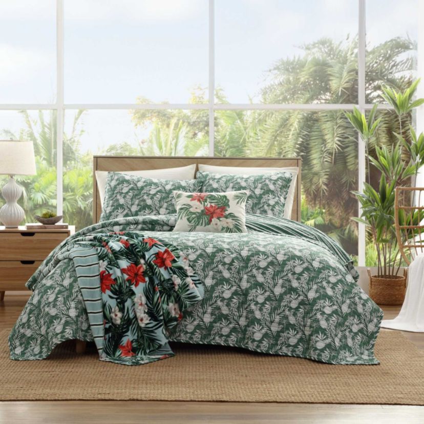Festive Palms Microfiber Decorative Pillow