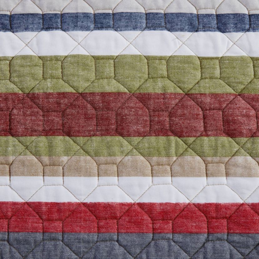 Salmon Ladder Cotton Daybed Quilt Set Bonus
