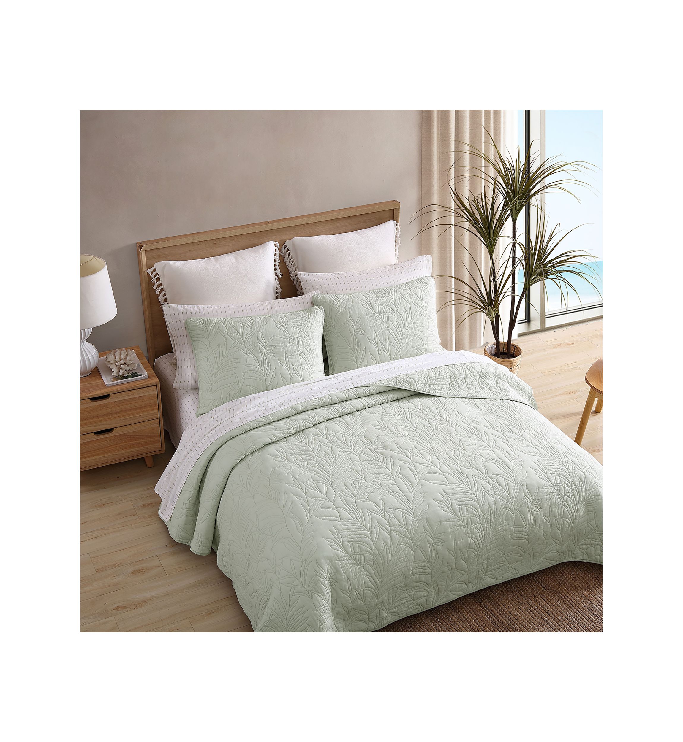 Solid Costa Sera Stitch 1-Piece Quilt