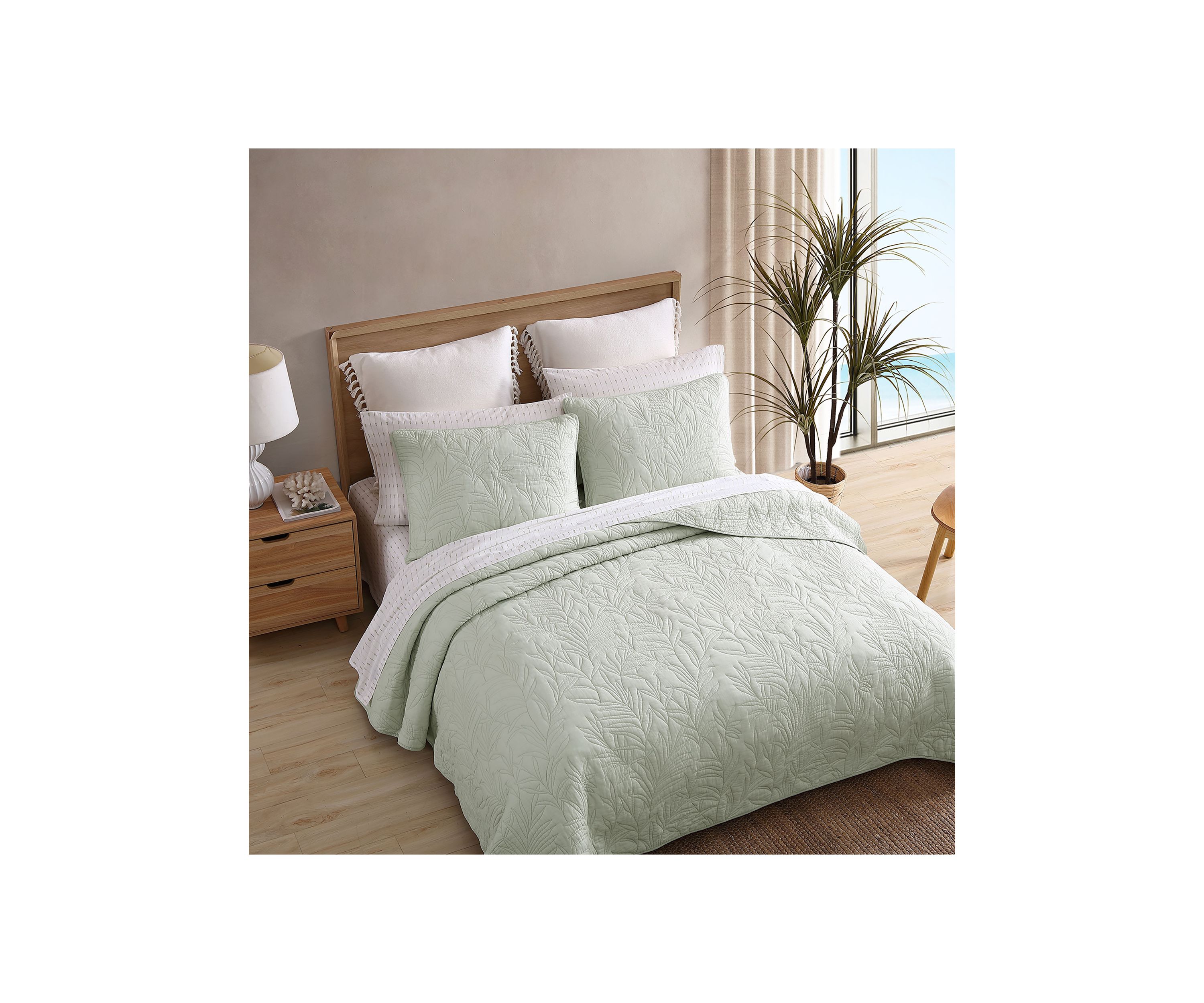 Solid Costa Sera Stitch 1-Piece Quilt