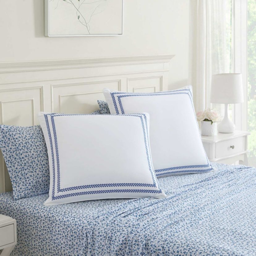 Stitched Vine Cotton Sham No Qlt