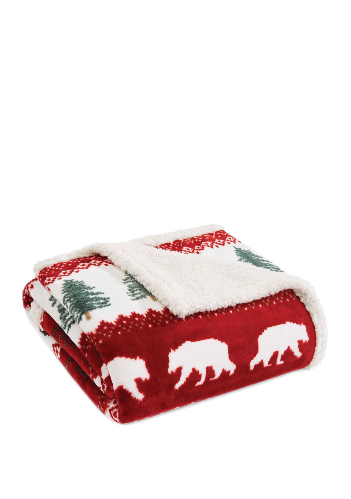Grizzly Peak Red Throw Blanket