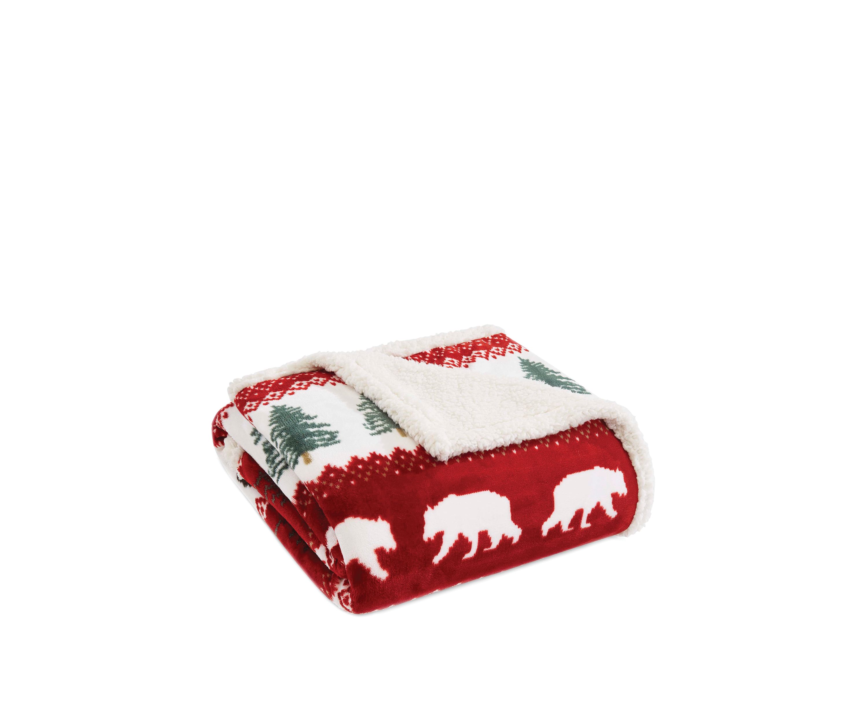 Grizzly Peak Red Throw Blanket