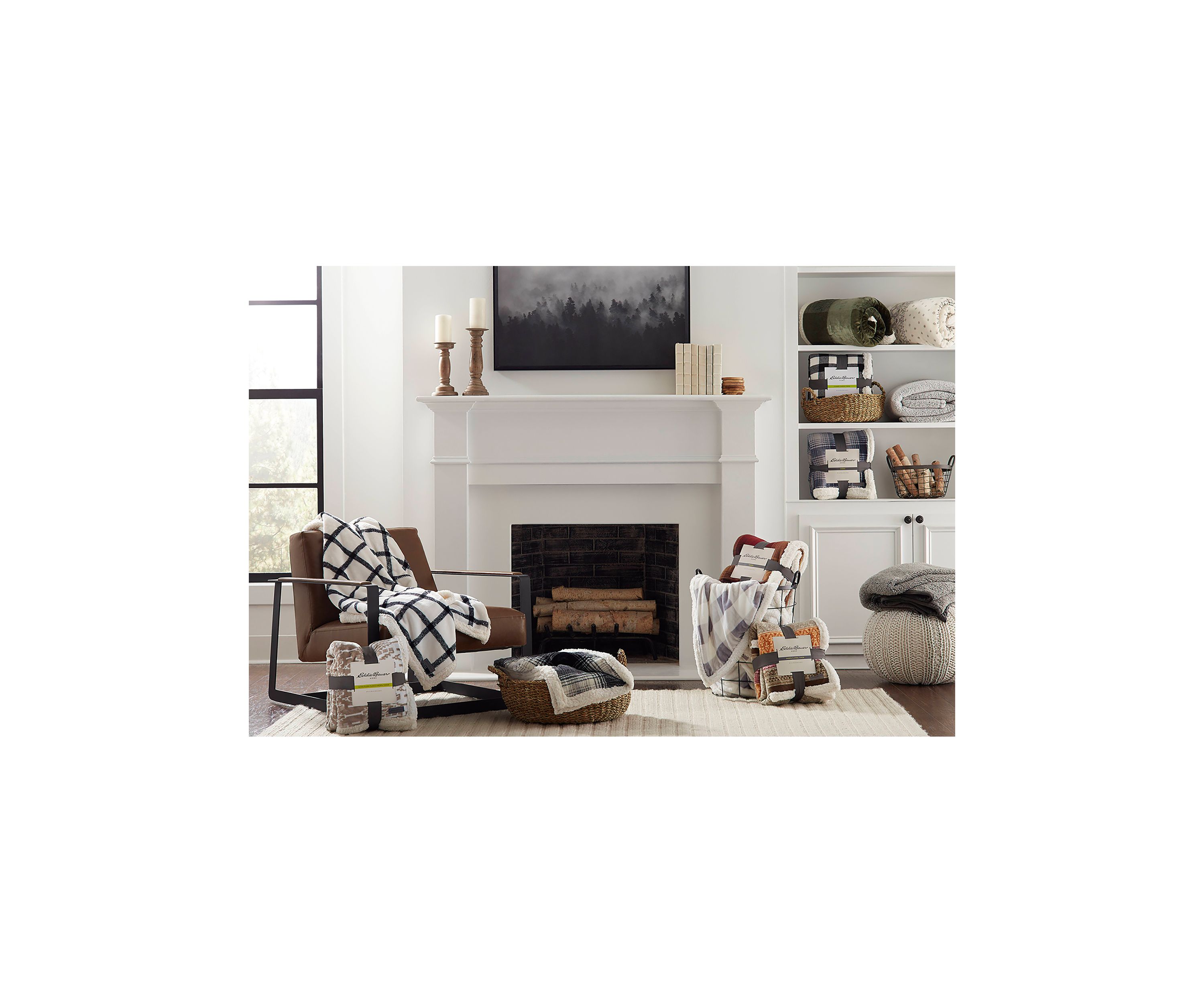 Pine Plaid 1-Piece Ultra Sherpa Throw