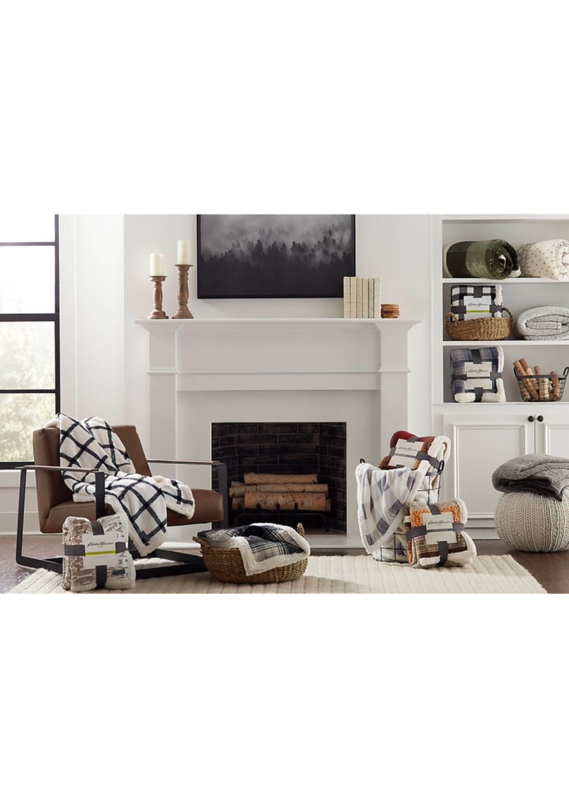 Pine Plaid 1-Piece Ultra Sherpa Throw