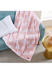 Dotted Heart Ultra Soft Plush Throw Blanket