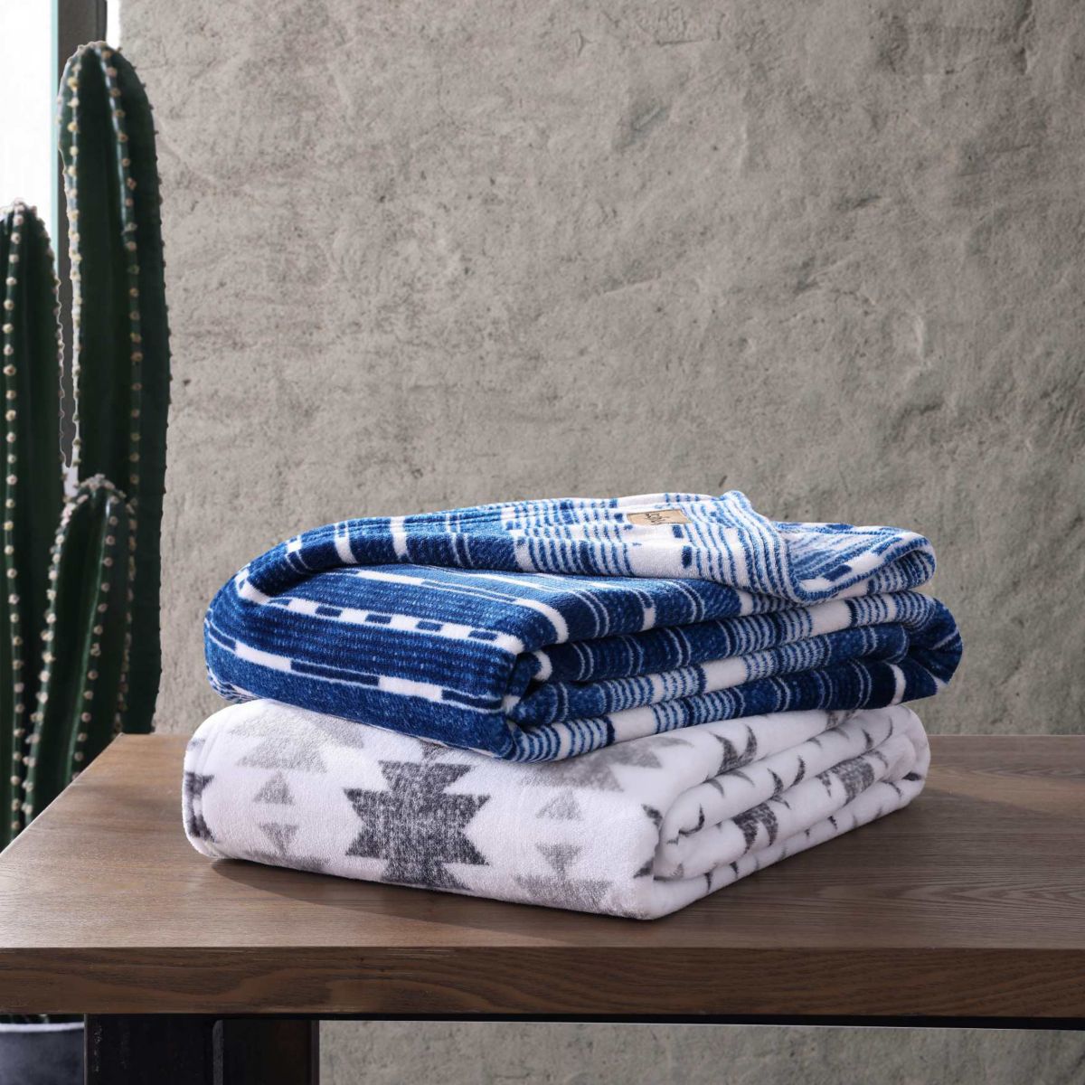 Canyon Ikat Polyester Throw Blanket