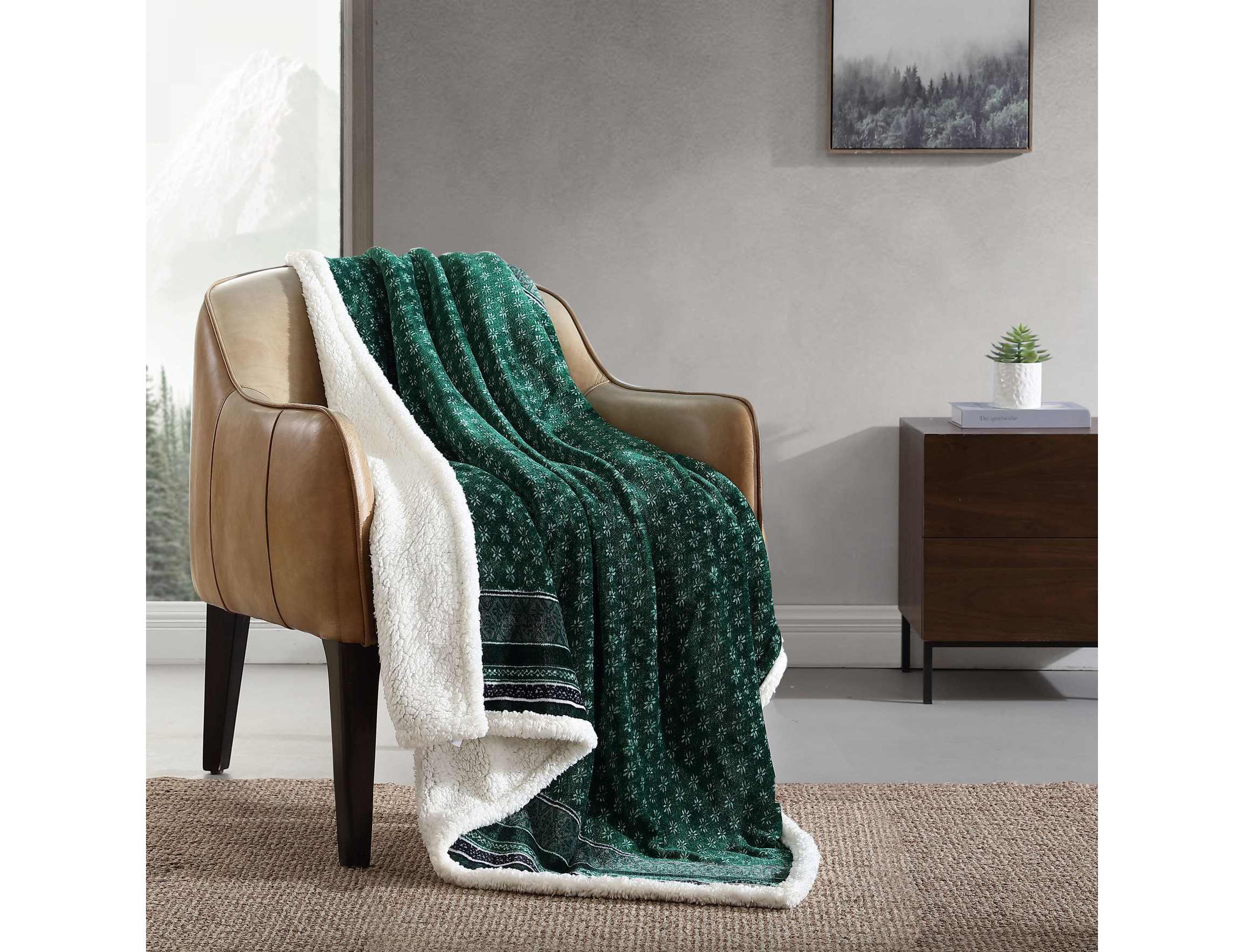 Fair Isle Polyester Throw Blanket