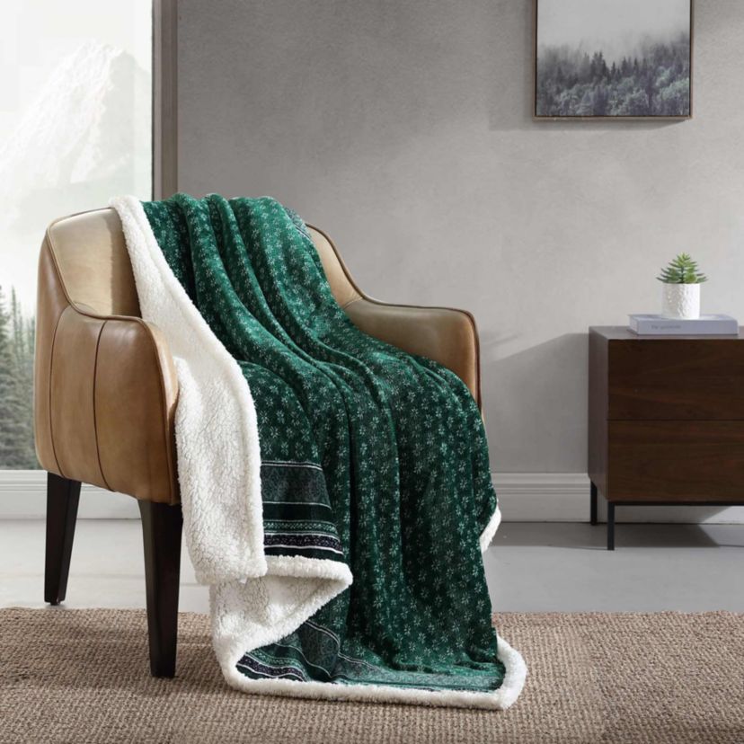 Fair Isle Polyester Throw Blanket