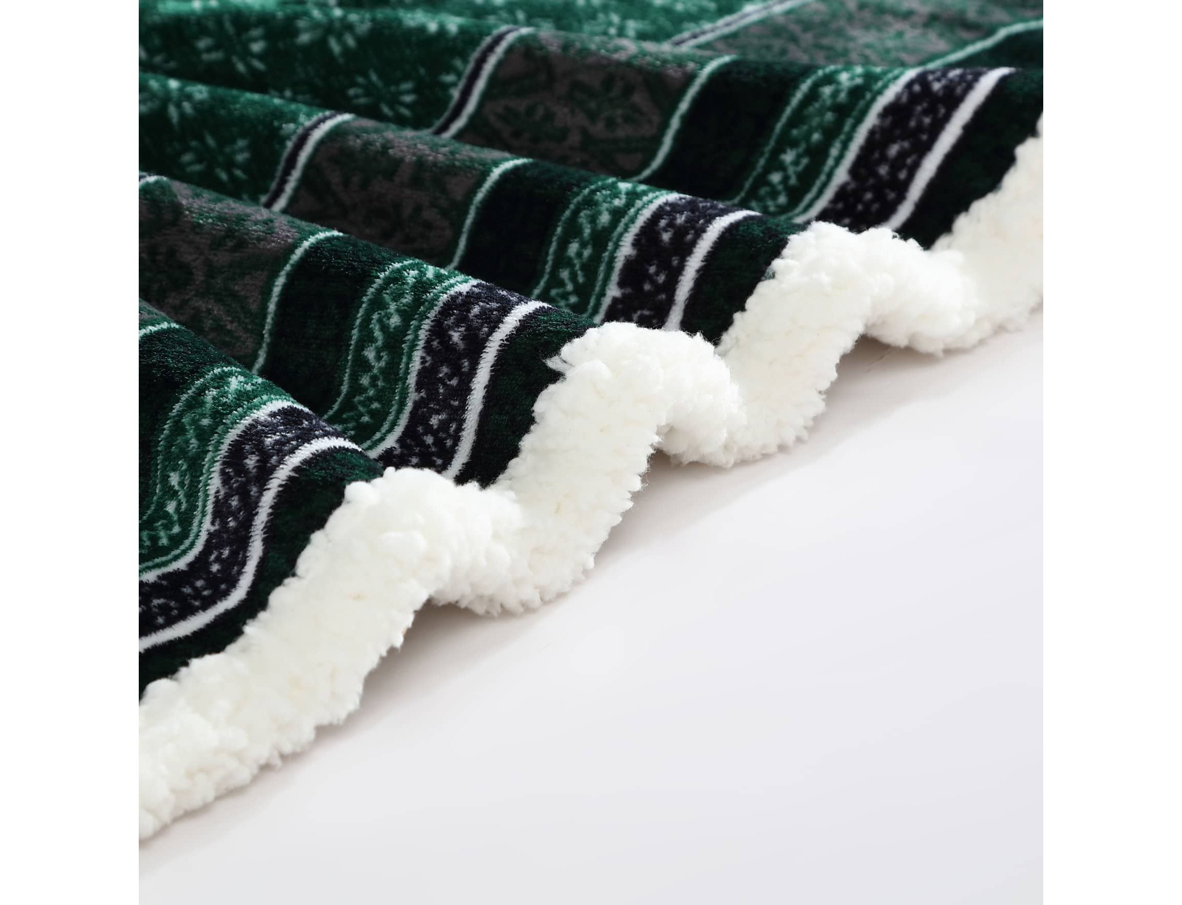 Fair Isle Polyester Throw Blanket
