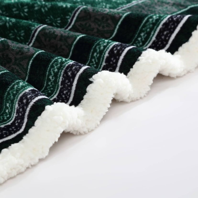 Fair Isle Polyester Throw Blanket