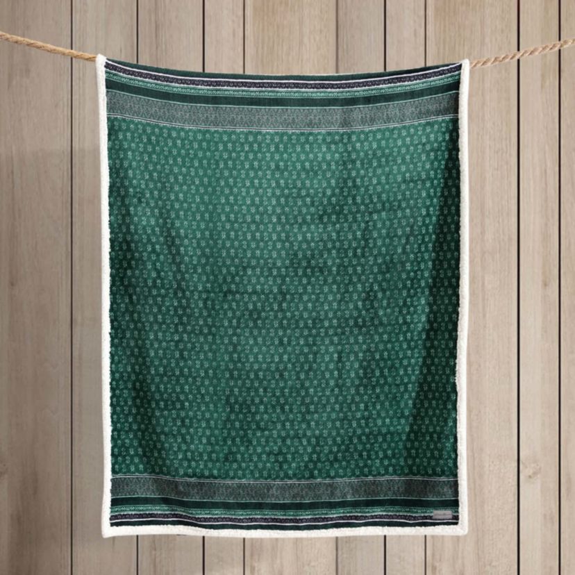 Fair Isle Polyester Throw Blanket